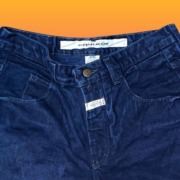 Women’s 1991 Vintage Marithe Francois Girbaud Dark Blue Hi Waist Jeans 9/10 #149 - Picture 2 of 6